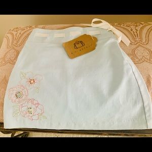 Girls NEW Linen and Cotton Skirt by designer K.C. Parker -Size 6